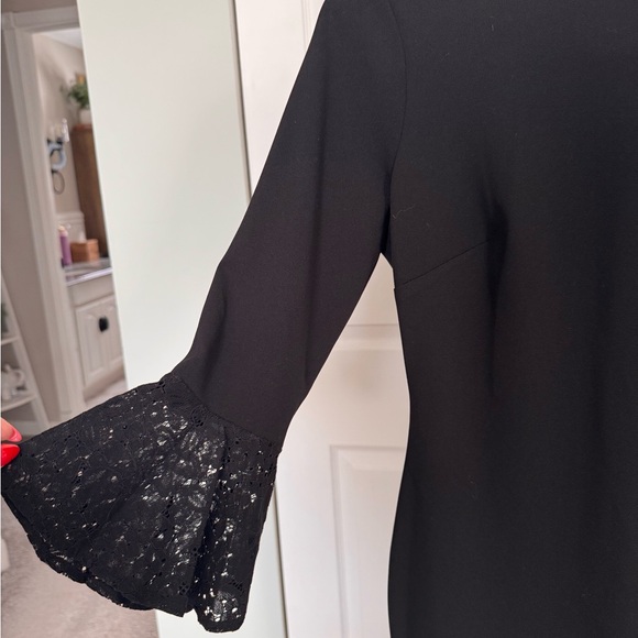 Tommy Hilfiger Black Dress with Lace Cuffs - Picture 4 of 5